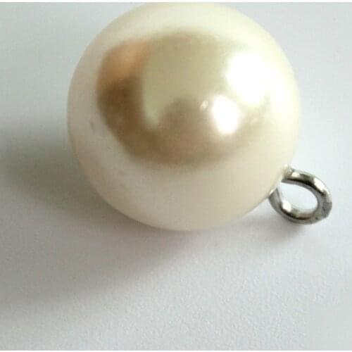 10PCS Pendant Pearl Buttons Zipper Head Invitation Card Decoration DIY Handwork Bow Girl Hair Ribbon Accessories 10-25MM