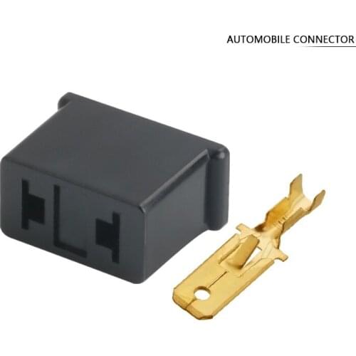 100/500PCS DJ7023-6.3-11 6.3mm 2Pin AMP Car Electrical Wire Connectors for Audi ,BMW,Honda,Toyota,NISSAN AND other models