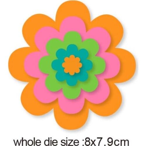 80*79mm Layer Frame Metal Cutting Dies Stencils For Scrapbooking Photo Album Decoration Embossing Paper Card making