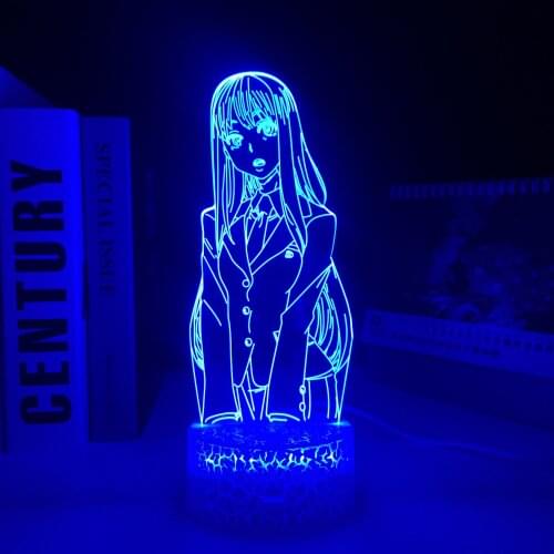 Emergence Anime Figure Saki Yoshida 3D Crake White Base Lamp for Birthday Gift Bedroom Decorative Nightlight Acrylic Table Lamp