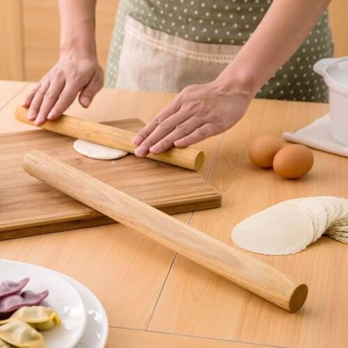 Non-stick Cake Fondant Pastry Wooden Rolling Pin Embossed Rolling Pin for Kitchen Cake Roller Crafts Baking