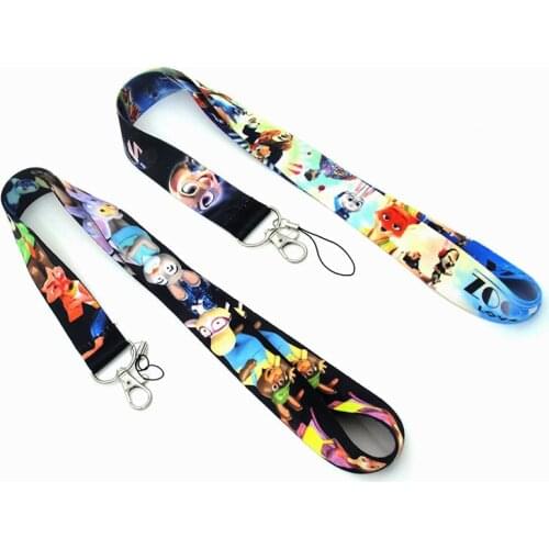 Zootopia Mobile Phone Lanyards Straps Judy Nick Sling Disney U Disk Camera ID Card Holders Key DIY Hang Accessories Gift Decor