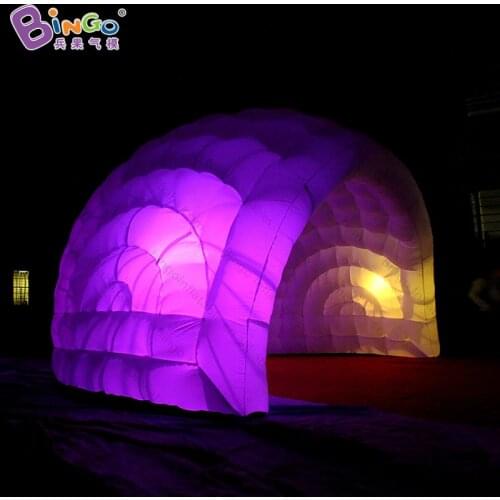 Exquisite 5.5x4x3.5 Meters Inflatable Half Air Dome Tent / Cheap Inflatable Event Tent With Led Lighting For Sale - Toy Tent