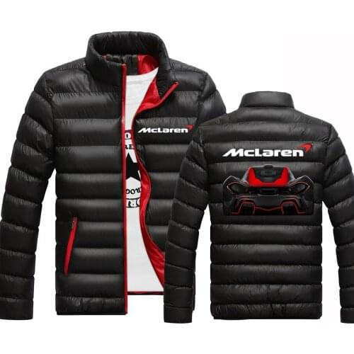 McLaren Logo 2021 Autumn And Winter classic Popular Padded College style Jackets Warm Hip Hop Coats Zipper Fitness Tops