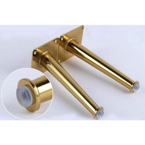 1pcs Metal Tapered Furniture Legs Golden Iron Sofa Legs Height 150mm/200mm Cabinet Table Legs With Screws