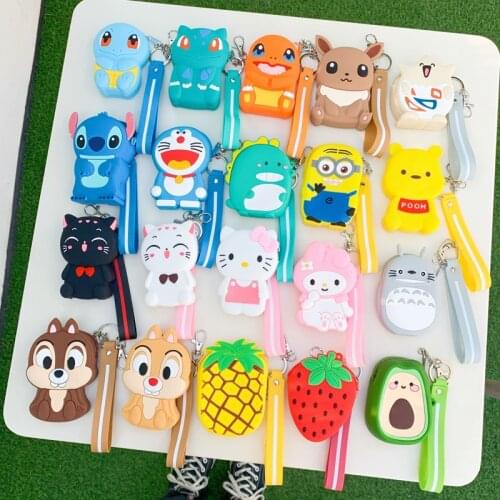 Cute Cartoon Mini Coin Purses Women Portable Macaroon Mini Coin Pounch Female Zipper Clutch Handbags Fashion Small Wallets