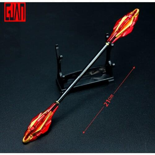 King Glory Weapon Rounding Monkey King Zero Red Flame Alloy Model Accident Monkey Toy 21cm Metal Accident Mini Toy T Note
