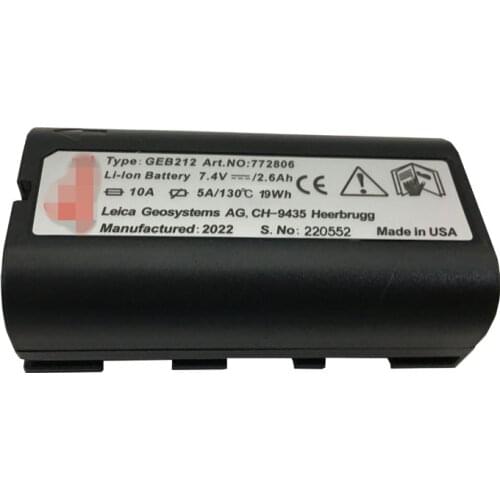 2020 brand new GEB212 battery for survey total stations GEB212 battery ATX1200 RX1200 GPS1200 GRX1200 Li-ion 2600mAh