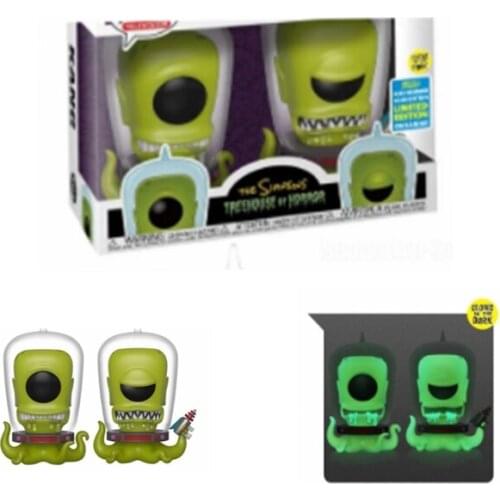 NEW! Funko Treehouse of Horror Kang and Kodos 2# Glow in the Dark Vinyl Dolls Action Figures Model Toys for Children Gift