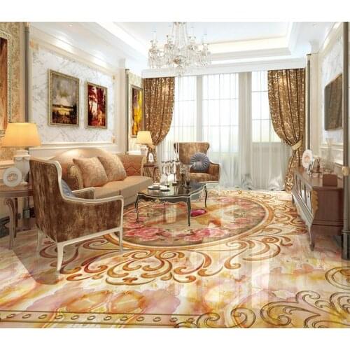 Custom 3d floor stickers photo wall mural vinyl flooring waterproof Wallpaper 3d floor art self adhesive wallpaper