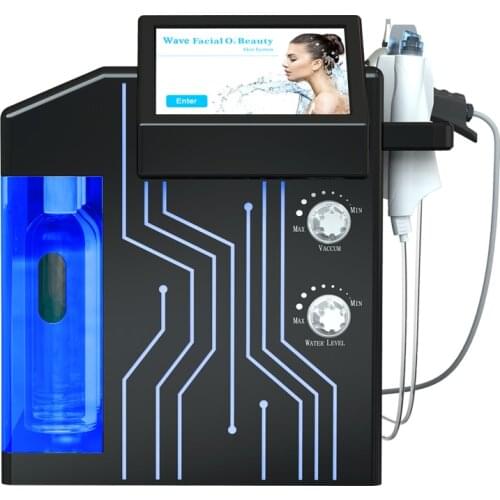 Portable 4 in 1 Skin Care Machine Hydra Dermabrasion Blackhead Acne Wrinkle Remover High Frequency Cold Hammer PDT SPA872