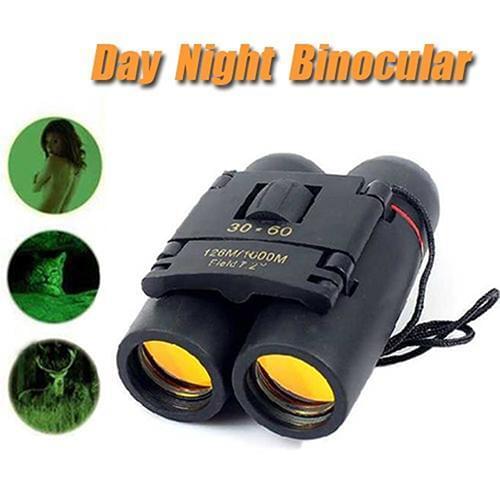 Portable Telescope 30x60 Folding Binoculars with Low Light Night Vision for outdoor watching travelling hunting camping 1000m