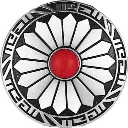 Silver Plated Anchor Belt Concho Screw Return Rhinestone Concho Leathercraft Belt DIY Hardware Crystal Belt Launch Petal Accesso