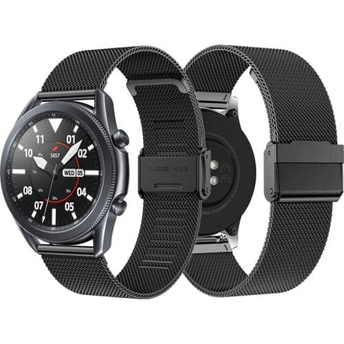 Milanese Loop Band for Samsung Galaxy Watch 3 Active 2 Amazfit gtr 42mm 47mm Strap Correa Huawei watch gt 2 Pro 46mm 42mm