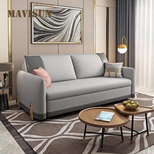 Light Luxury Folding Sofa Bed Nordic Living Room Balcony Leisure Chairs For Small Apartment Multifunctional Love-Seat Sofa