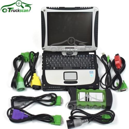 Commercial Fleet engine Truck Diagnostics Scanner Tool with Noregon JPRO DLA +Toughbook CFC2 laptop