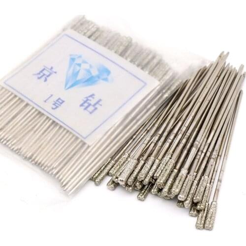 5/10/20pcs 1mm - 2.2mm Diamond Coated Tipped Drill Bits for Tile Glass Jewellery Hole Saw