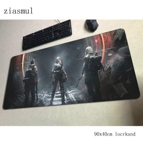 Tom clancys the division pad mouse computer gamer mouse pad 900x400x3mm padmouse big mousepad ergonomic gadget office desk mats