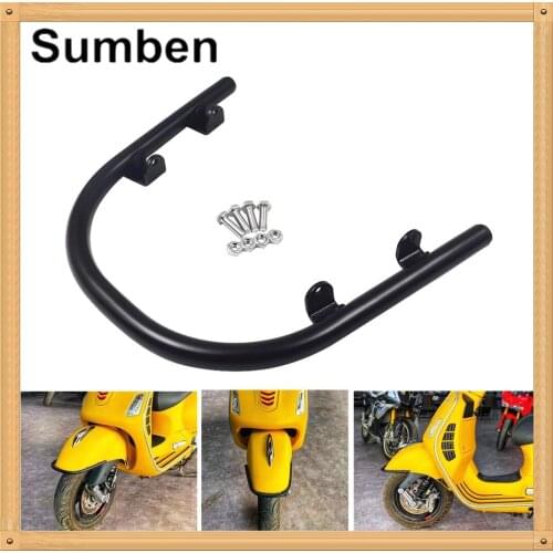 For Piaggio Vespa GTS250 GTS300 Front Fender Guard Bumper Rail Mudguard Rack Bracket Protector Crash Bar