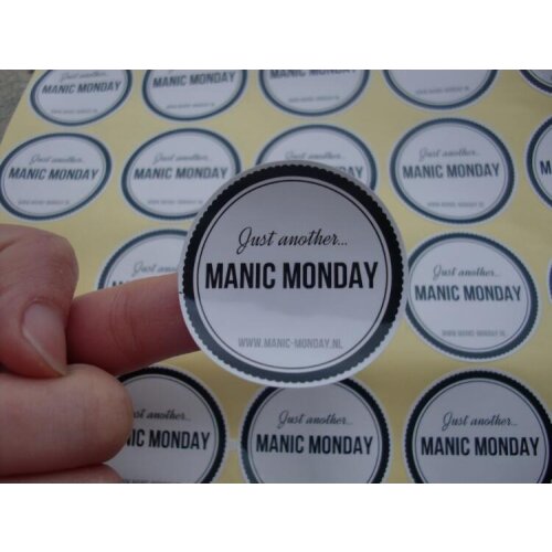 1.37inches ) 35MM Printing Custom Self Adhesive Logo StickersPersonalized Stickers Labels