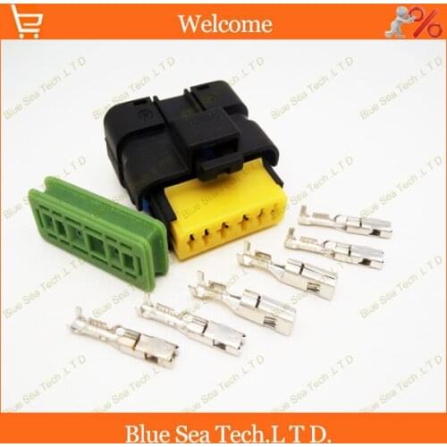 10 sets AMP TE 6 Pin/way FCI auto Connectivity,auto valve oil pump plug for Peugeot,Citroen,VW etc