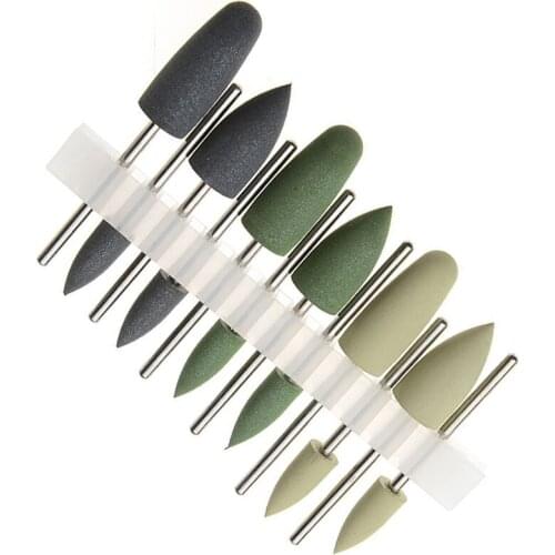 12pcs Dental SILICONE Polishers Resin Base Acrylic Polishing Burs 2.35mm