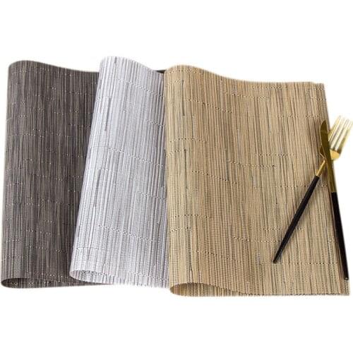 30x45cm Home Decoration PVC Placemat Stain Resistant Non-slip Table Cloth Easy Clean Coaster Pad Washable Vinyl Table Mats