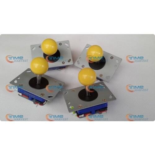 4 pcs ZIPPY Joystick short shaft blue yellow ball top 4ways and 8 ways joystick arcade machine parts joystick with Microswitches