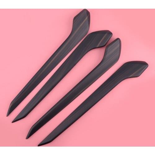 ABS Wood Grain Style Interior Door Bowl Upper Strip Trim Moulding Fit For Toyota RAV4 2019 2020