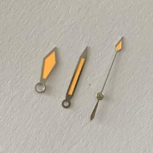 Watch accessories three pointer and pointers light orange silver color suitable for ETA2824 2834 2836, NH35 movement