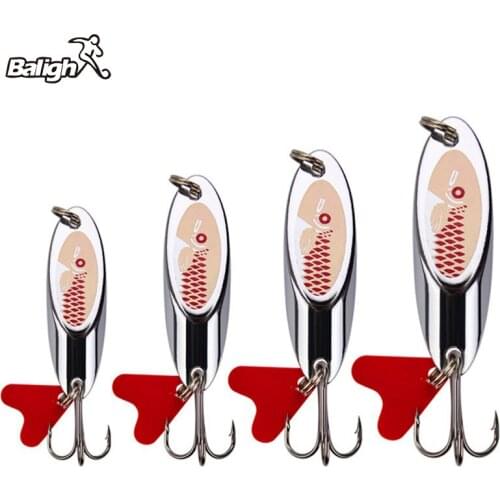 Balight 1PCS Metal Spinner Spoon Trout Fishing Lure 7g-21g Hard Bait Sequins Noise Paillette Artificial Bait Small Hard Spinner