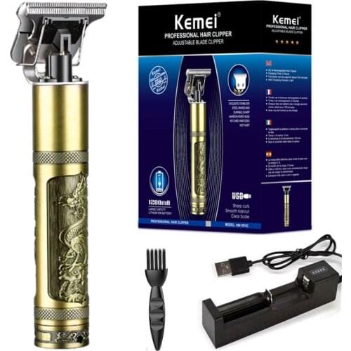 Kemei 1974C Pro electirc cordless full metal housing barber shop pro hair trimmer electric beard trimme hair cutting machine