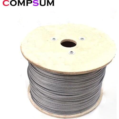 Steel PVC Coated Flexible Wire Rope soft Cable Transparent Stainless Steel Clothesline Diameter 0.8mm 1mm 1.5mm 2mm 3mm