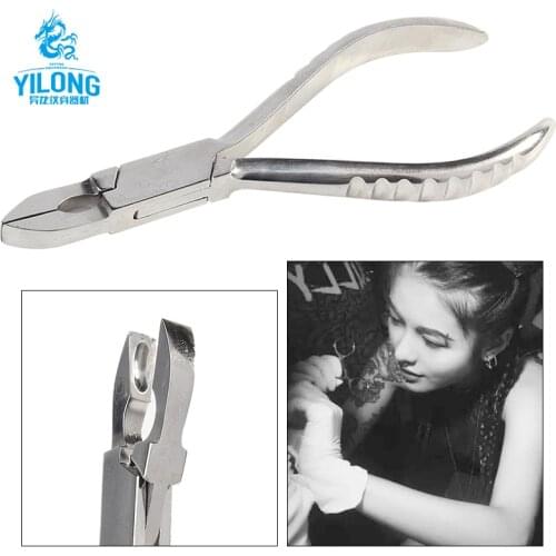 Piercing tool perforating forceps positioning pliers open pliers stainless steel closed loop pliers tattoo kit consumables