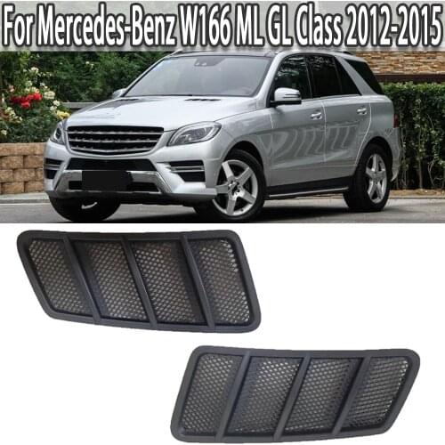K-Car Front Driver Hood Air Vent Grille Cover Trim For Mercedes-Benz W166 ML GL Class 2012 2013 2014 2015