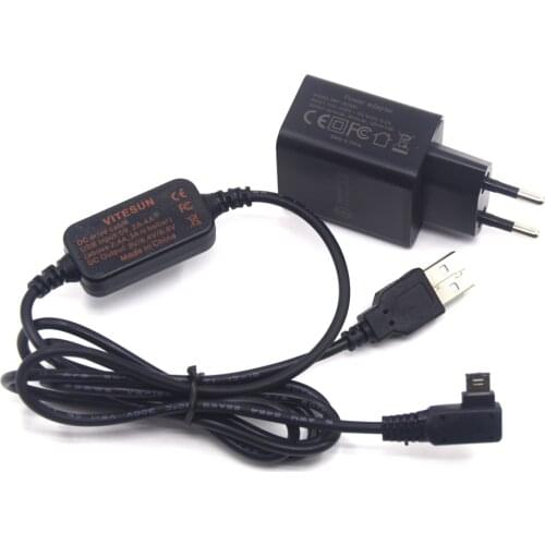 Camera Power bank AC-PW10AM USB Cable 8.4V+Adapter Charger for Sony A77 II A99 A100 A200 A290 A330 A380 A390 A450 A500 A700 A850