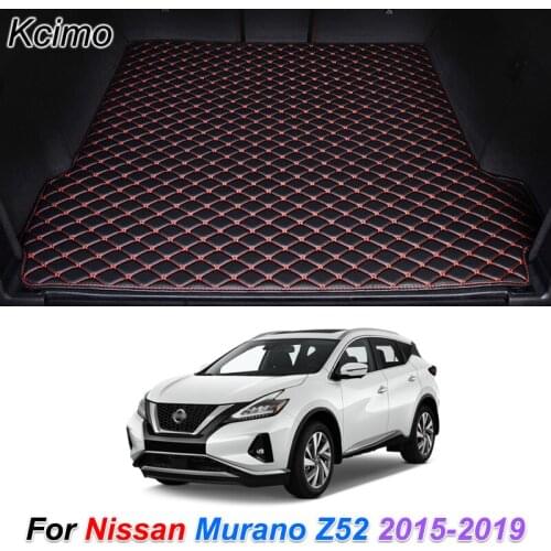 Custom Leather Car Trunk Mats for Nissan Murano Z52 2015-2019 Rear Trunk Floor Mat Tray Carpet Cargo Liner Car Accessories