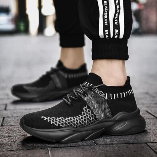 High Quality Air Cushion Couples Sneakers Breathable Mesh Men Shoes Comfortable Outdoor Non-slip Men Running Sports Shoes 37-45