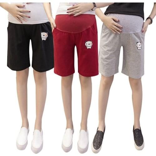 Summer Pants For Pregnant Women Maternity Shorts Clothes Cotton Loose Pants for Pregnant Women Clothes 75KG