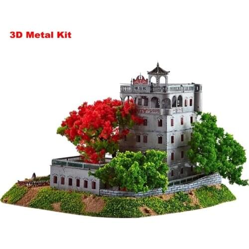 Iron Star J42204 3D Metal Jigsaw Puzzle Model Kit Famous Building Assembly Model Building Kits For Adults DIY 16x13x10CM