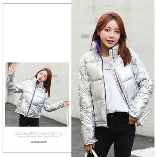 2019 New Parka Womens Winter Coats Womans short Cotton Casual Fashion Standing collar Jackets Warm Parkas Female Overcoat Coat