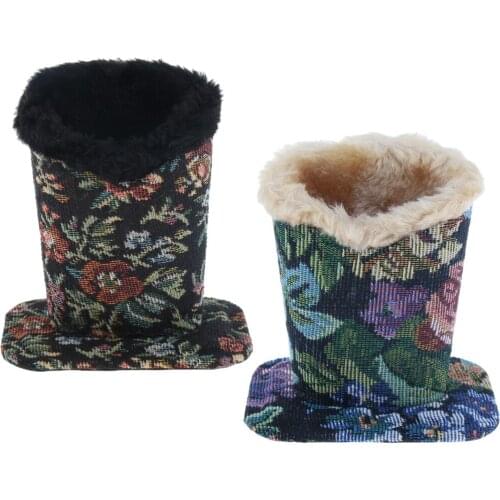 2020 new arrival Cotton Upright Desktop Case Plush Lined Eyeglasses Holder Stand Pen Holder for Desk