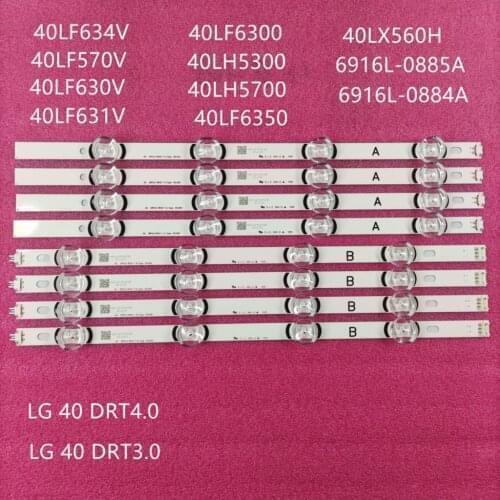 OLED Backlight For LG 40LF630V 40LF6300 40LH5300 40LF634V 40LH5700 40LF6350 40LF570V 40LF631V-ZA SVL400 6916L-0885A 0884A
