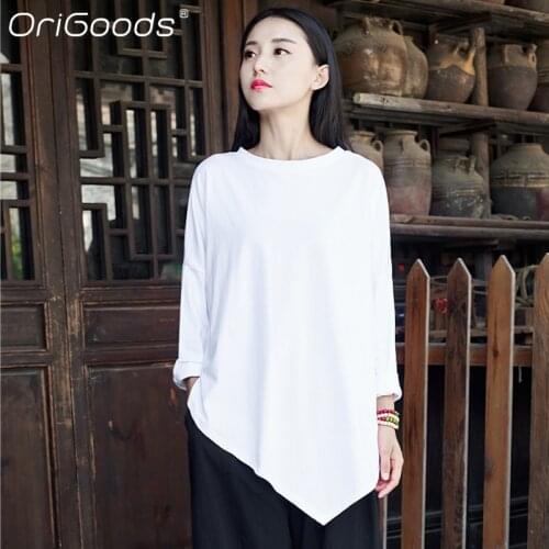 Женские футболки с длинным рукавом ORIGOODS China At AliExpress