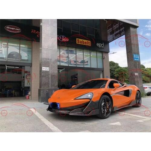 Suitable for McLaren 570s upgrade 600lt dry carbon fiber front lip side skirt diffuser rear wing cover body kit auto parts