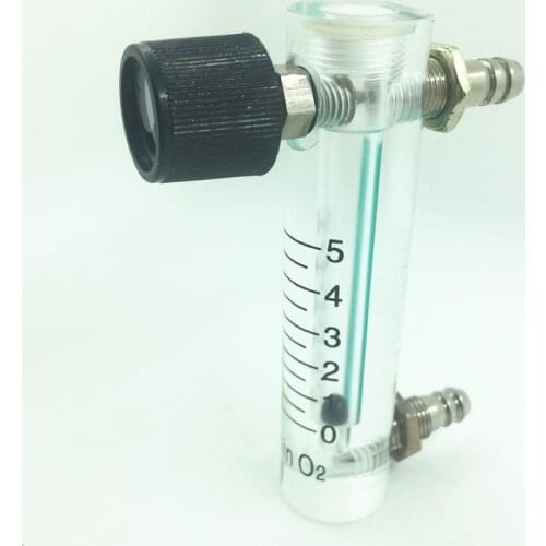 Air Oxygen Gas flow meter flowmeter caudalimetro counter flow indicator O2 oxigen gas meter flow device switch 0-5L/min 93mm