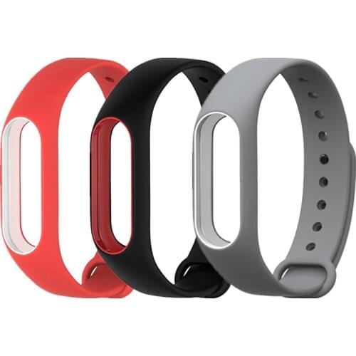 For mi band 4 3 2 Strap Bracelet Accessories Pulseira Miband Replacement Sport Silicone Wriststrap for Xiaomi Mi Band 2 Strap