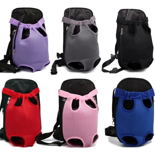 Dog Carrier Backpack Adjustable Pet Front Legs Out Cat Small Medium Dog Carrier Backpack Travel Bag for Traveling Hiking Camping