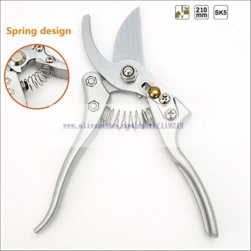 21cm Plant trim horticulture Hand pruner cut secateur Shrub Garden Scissor tool anvil Branch Shear Orchard pruning
