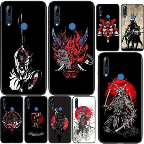 Japanese Samurai Silicone Cover For Huawei Honor 9X 9N 9 lite 8S 8C 8X Play 8A 8 V9 3E 7A 7C Pro Prime Phone Case